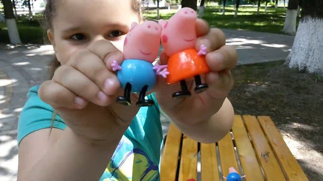 Сонюша рассказывает о купленном наборе PEPPA PIG"HAPPY FAMILY" смотреть онлайн