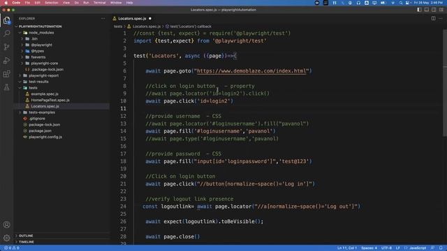 Playwright with Javascript | Locating Web Elements | Locators-Property, XPath, CSS | Part 4 смотреть онлайн