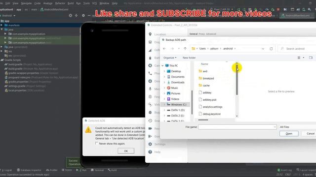 Android Studio error | Could not automatically detect adb binary | custom path-edit смотреть онлайн