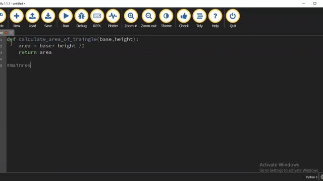 how to make a code to find the area of the traingle || mu editor смотреть онлайн