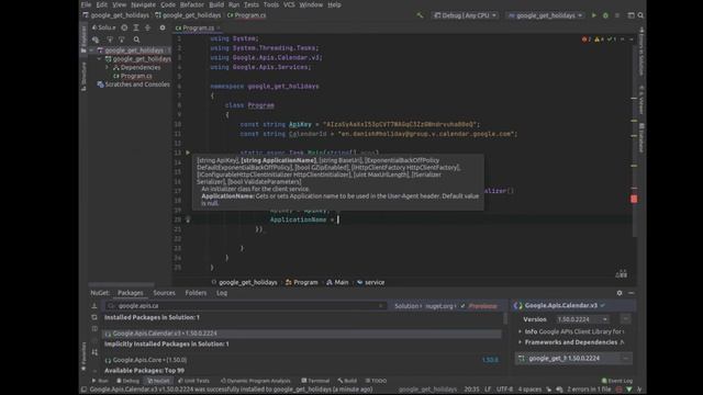 Beginners guide to Google API Key with C#, #calendarAPI смотреть онлайн