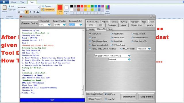 Fix LAVA Z60 Tool DL Image Fail Error Solution Without Flash.100% Done With Mircale Box. смотреть онлайн