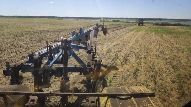 Началась пахота 2021. ТРИ Кировца пашут поле 600 га. смотреть онлайн