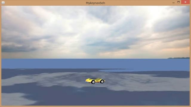 Java 3D: Sports Car_4(Flying over a Terragen Island)/空飛ぶ3Dスポーツカー смотреть онлайн