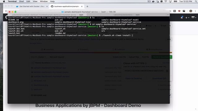 Deploying jBPM Business Applications on Docker смотреть онлайн