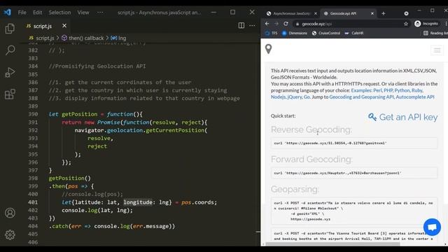 Promisifying geolocation API смотреть онлайн