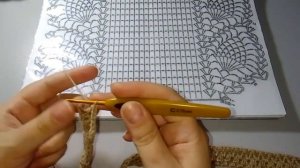 Палантин крючком. ч.1