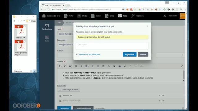 October CMS - Interface simplifiée смотреть онлайн