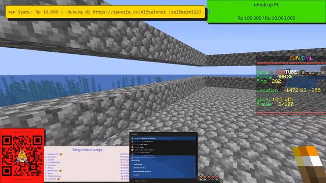 minecraft Live now Stream Indonesia mencoba SURVIVE 100 HARI di minecraft hardcore custom room #415 смотреть онлайн