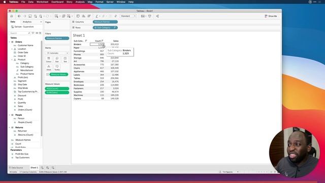 Count & CountD functions in Tableau смотреть онлайн