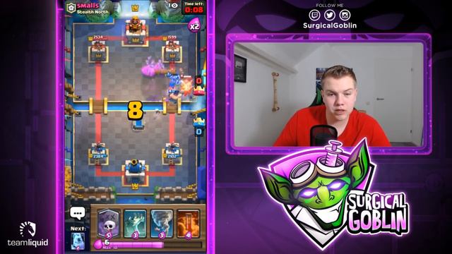 OP DECK! 12 Win Graveyard Executioner Control Deck LIVE Grand Challenge Gameplay - Clash Royale смотреть онлайн