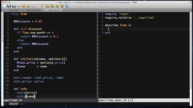 Научись Ruby: тестирование с помощью rspec (эпизод 42) смотреть онлайн