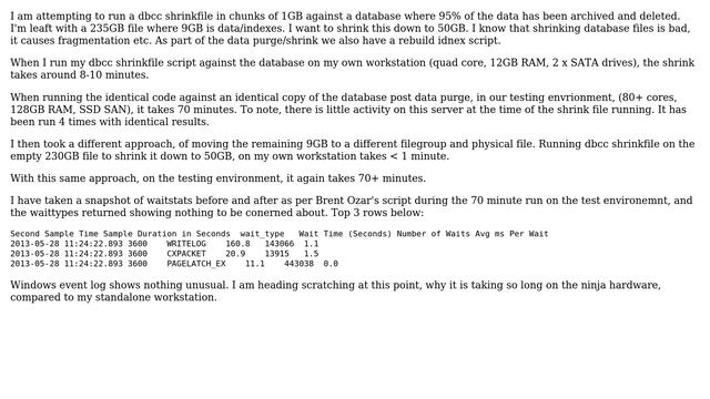 Databases: Strange behaviour DBCC Shrinkfile смотреть онлайн