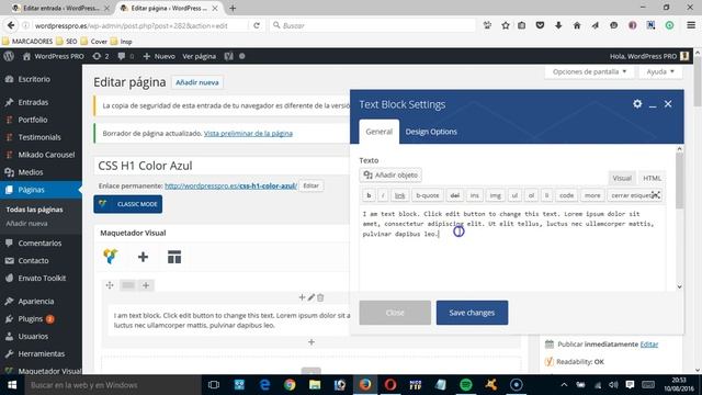 CSS Personalizado para Página de WordPress según slug смотреть онлайн