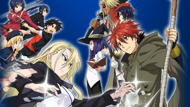UQ Holder ! Mahou sensei negima opening - Happy Material смотреть онлайн