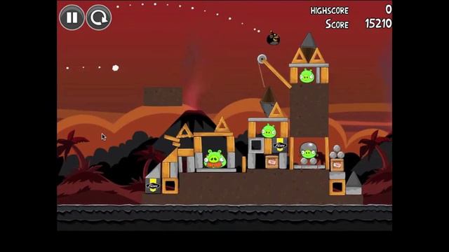 Angry Birds Volcano Level 5 3-Star Walkthrough смотреть онлайн