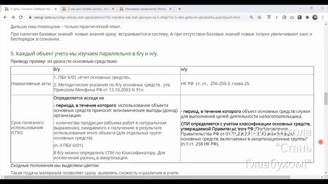 5 День Марафона. Готовим Главбуха под ключ! (Об онлайн школе "Стань Главбухом!"). бухгалтерский кур смотреть онлайн