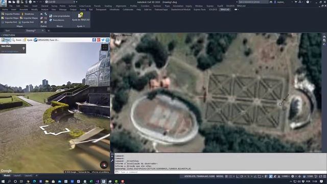 Usando o STREETVIEW dentro do AutoCAD смотреть онлайн