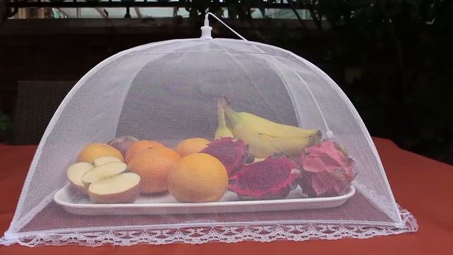 EZGOODZ Сетка-зонт для защиты еды от насекомых белая, 6 шт., размер 43x43 см. смотреть онлайн