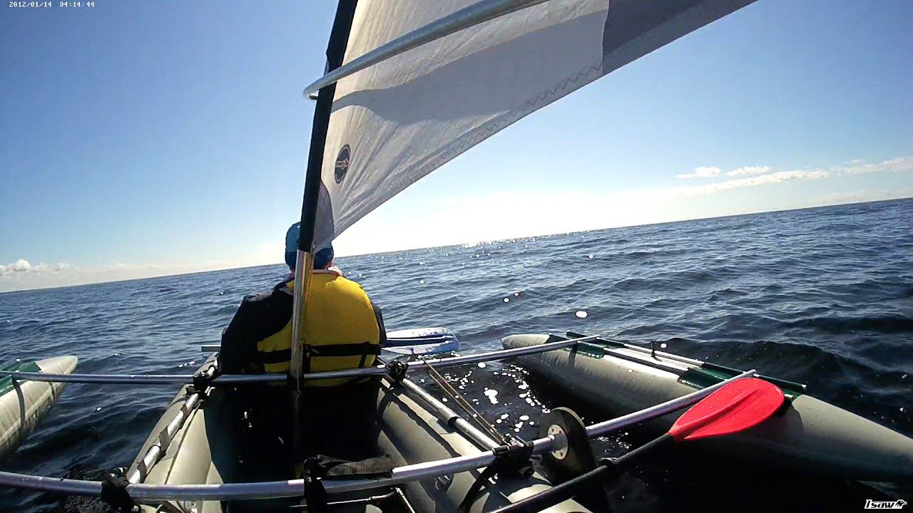 Байдарка ШУЯ под парусом на Ладоге июль 2018 год. смотреть онлайн