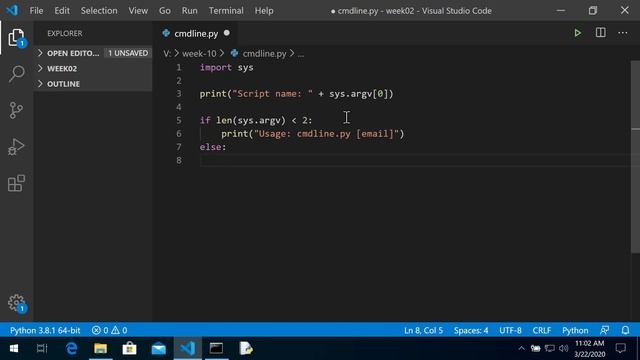 IT 2750 - Parsing Command Line Arguments смотреть онлайн