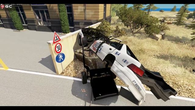 Cars VS Security Strip / Car Crashes - BeamNG Drive смотреть онлайн