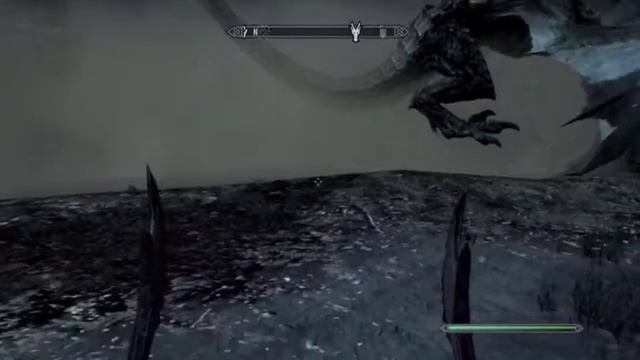 Skyrim - Dragon Crash Lands on House [HD] смотреть онлайн