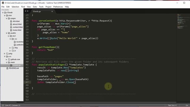Step-by-Step Developing Web Apps using Go(Lang) Part #3 : Static Pages смотреть онлайн
