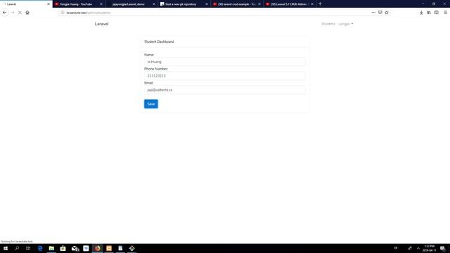 Laravel simple CRUD project demo with pagination, sorting, searching смотреть онлайн