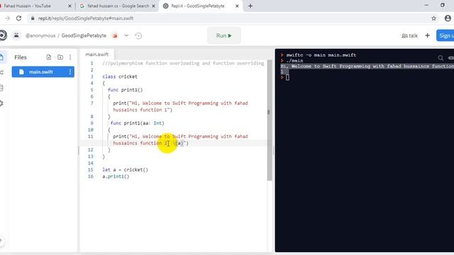 Tutorial 18: Polymorphism in Swift | Method overloading vs Method overriding in swift смотреть онлайн
