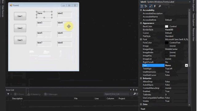C# Simple Form, Visual Studio 2013 - Part1 смотреть онлайн