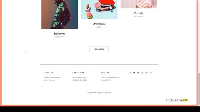 Vance - Minimal Porfolio Agency WordPress Theme flat design masonry Yuu смотреть онлайн