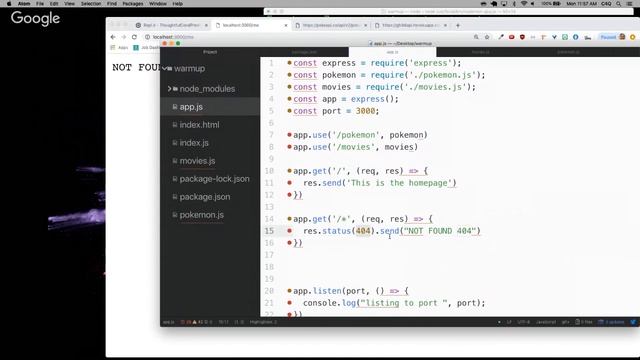 Express Warm up and database intro смотреть онлайн