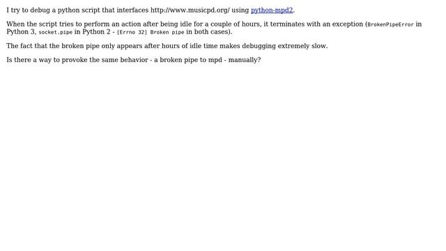 Unix & Linux: How to provoke a broken pipe? смотреть онлайн
