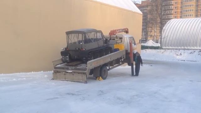 Погрузка вездехода АРГО 8х8 смотреть онлайн