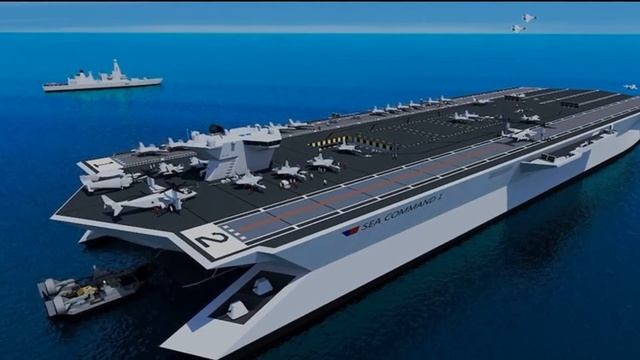 Названы характеристики нового авианосца-полукатамарана для ВМФ РФ смотреть онлайн
