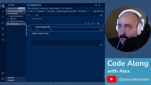 Julia Manual: Complex and Rational Numbers & Strings смотреть онлайн