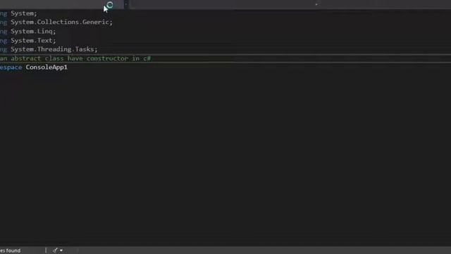 #6 Can an abstract class have constructor? | C# Interview Q and A in Tamil смотреть онлайн