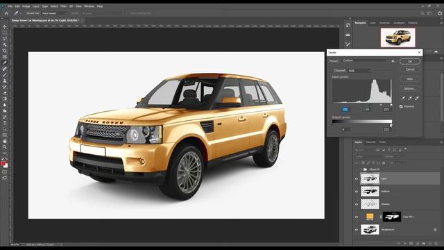 How to make a Range Rover mockup | Photoshop Mockup Tutorial смотреть онлайн