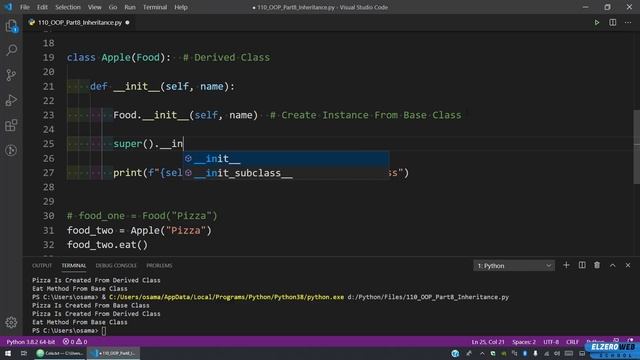 Learn Python in Arabic #110 - OOP Part 8 - Inheritance смотреть онлайн
