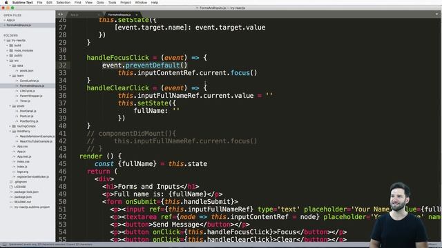 #22 Try REACTJS Tutorial - Inline Ref for Form Inputs смотреть онлайн