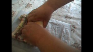 Рулет из свиной брюшины. Готовлю в духовке.