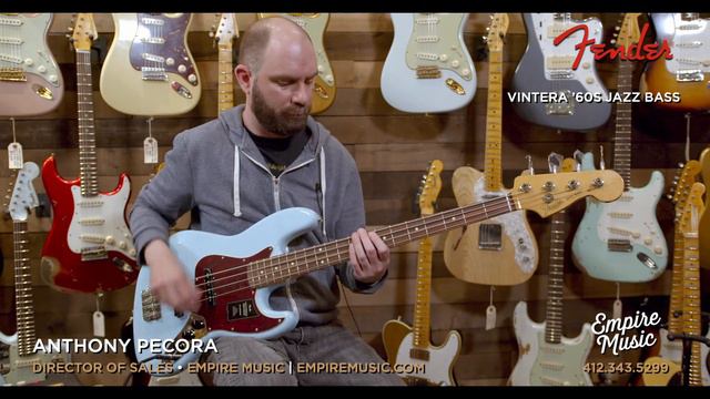 Fender Vintera 60's Jazz Bass - EMPIRE MUSIC смотреть онлайн