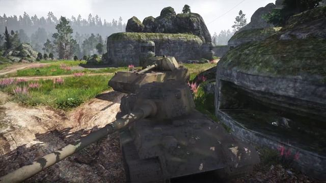 War Thunder King Tiger 10.5cm (ground forces) realistic battle | 7 kills смотреть онлайн