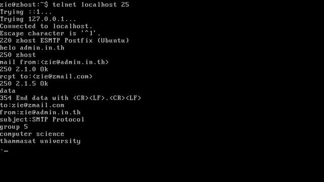 SMTP Protocol, Group 5 смотреть онлайн