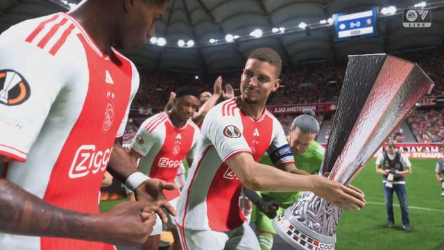 EA Sports Fc 24 Ajax winning the EUFA Europa league Final смотреть онлайн