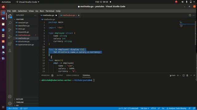 Golang series || Part 7 || Methods in go смотреть онлайн
