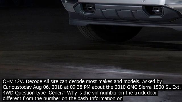 Vin number gmc sierra the vin gtekcc decodes to a gmc sierra regular смотреть онлайн