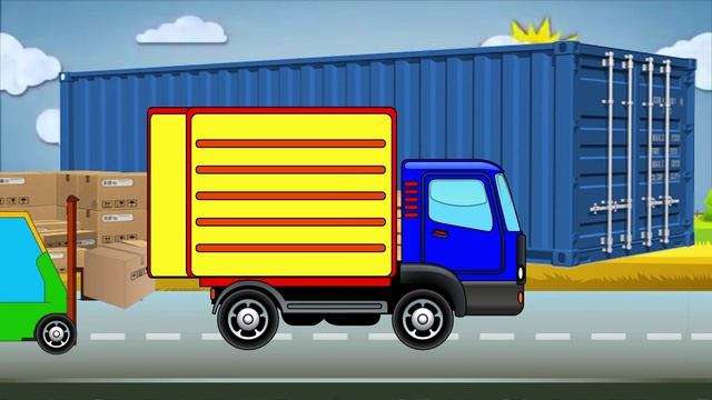 TRUCK and LOADER. Coloring cars / Toons for kids. Nashe vse смотреть онлайн