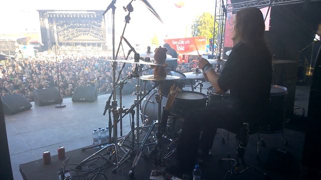 Pearl Artist Rainer Tuomikanto Drum Cam - Han Som Hatar Människan @ Tuska 2014, Helsinki Finland смотреть онлайн